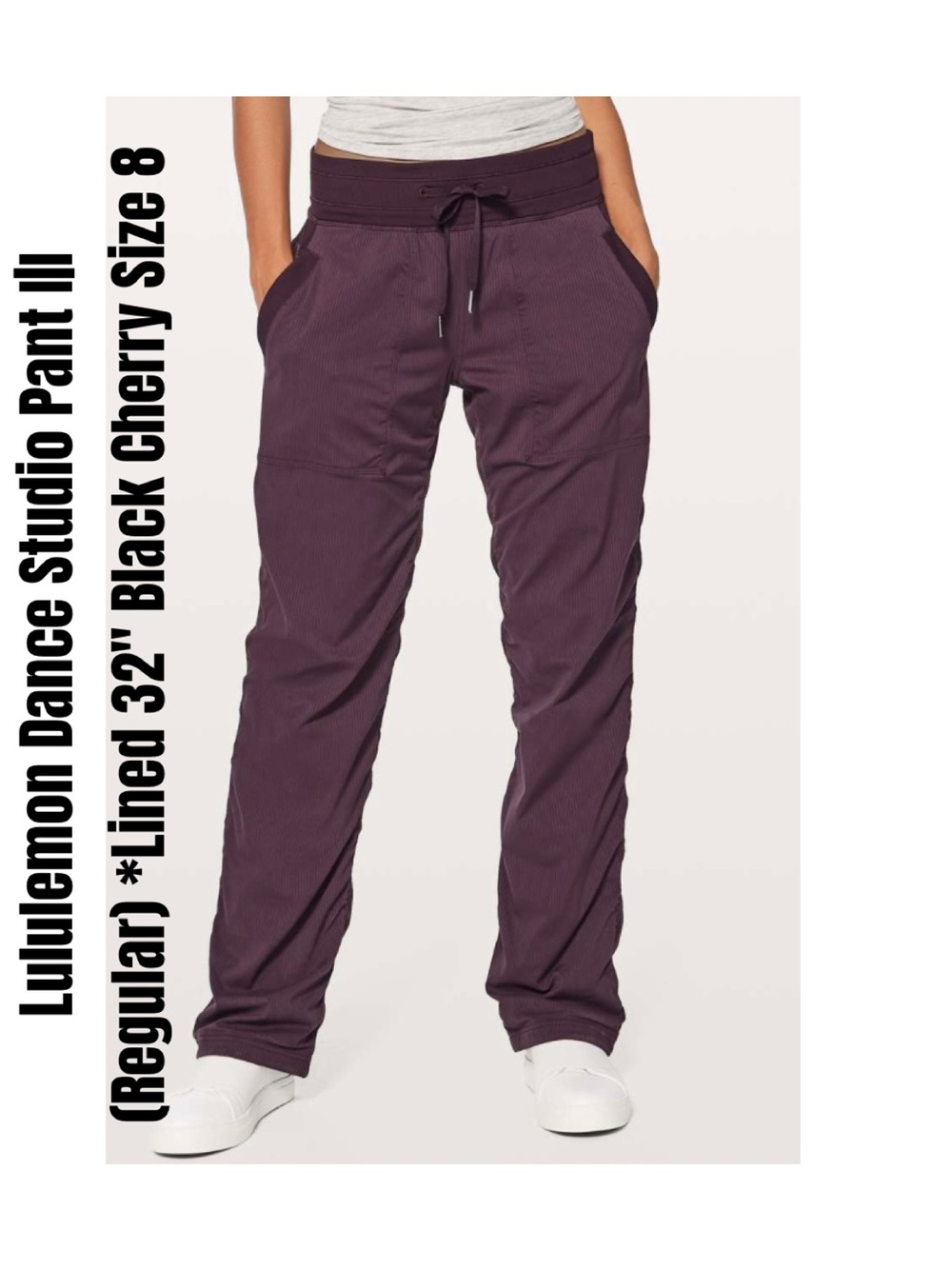 Lululemon Dance Studio Pant I|I
(Regular) *Lined 32" Black Cherry Size 8